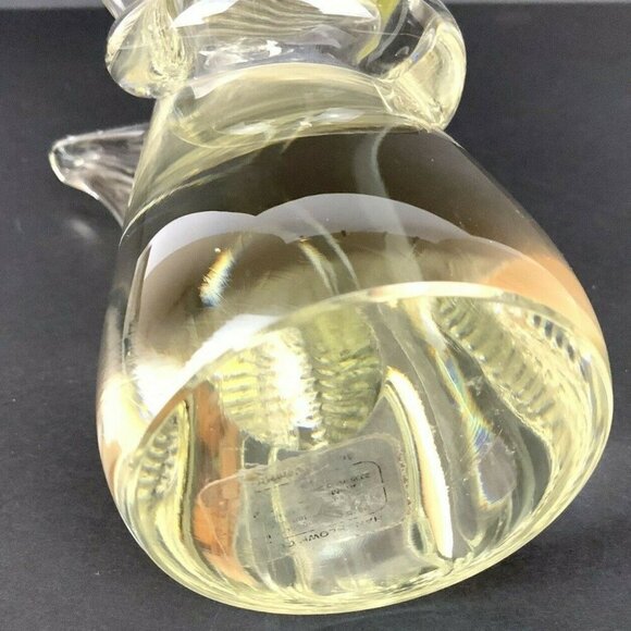 Clear Art Glass Angel Figurine Tall Halo Detailed Wings Religious Spiritual - Picture 7 of 7